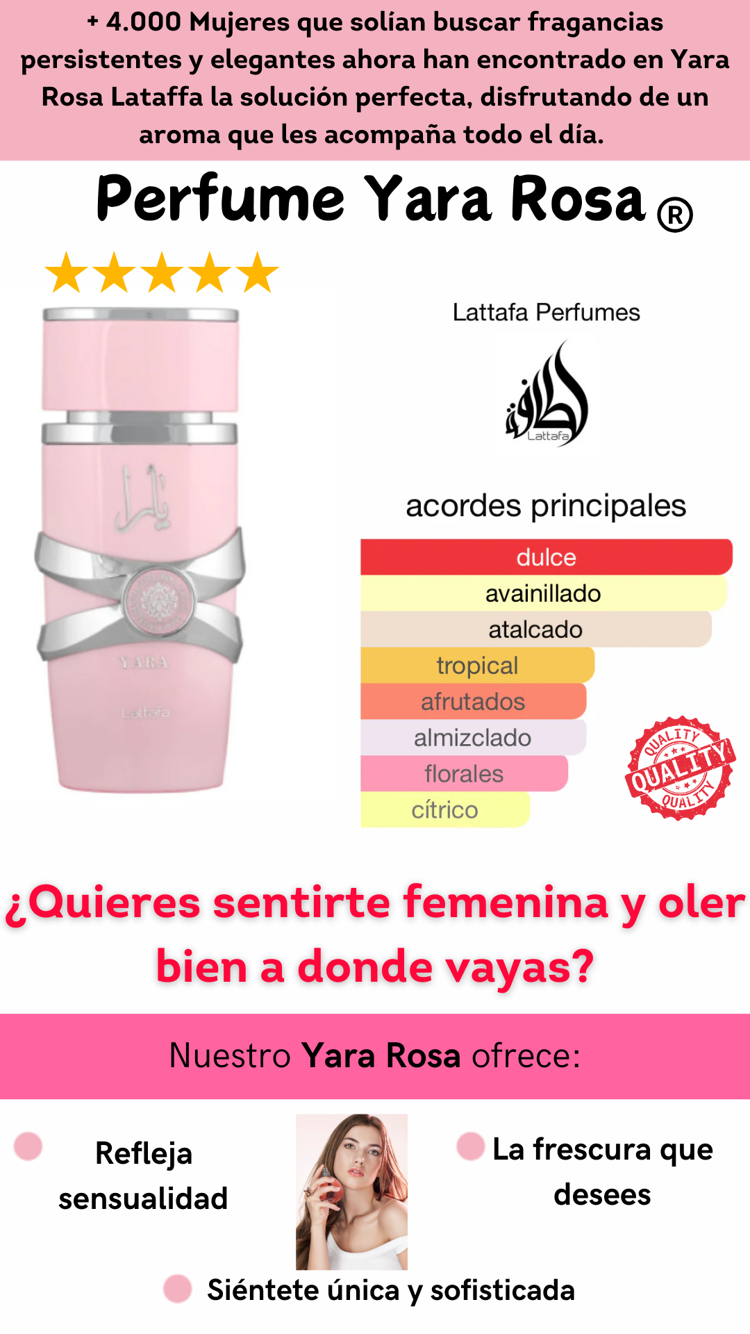 Perfume Yara Rosa