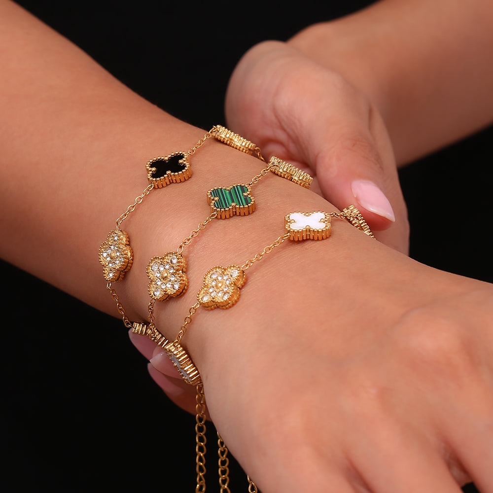 Pulsera Trebol | Acero + Caja Gratis✨
