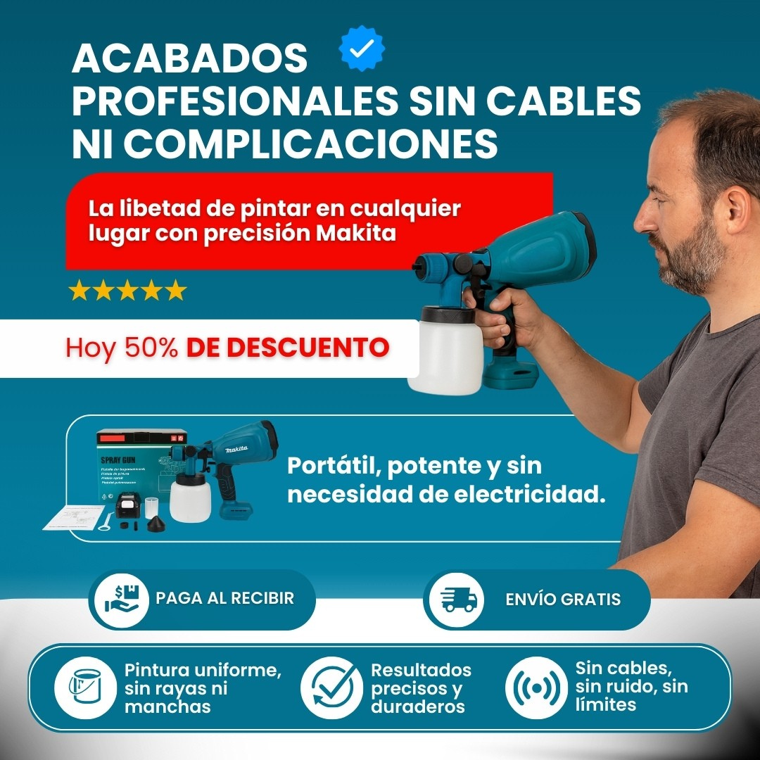 Pistola Inalámbrica 2 Baterias✅🔥