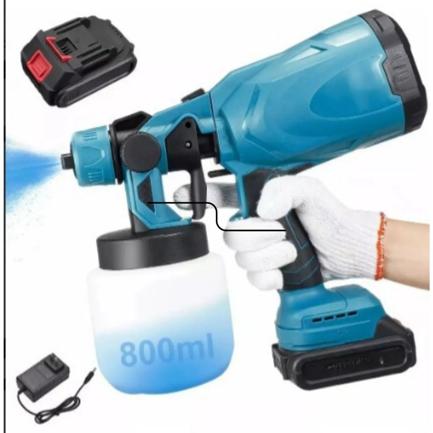 Pistola De Pintura Inalámbrica Recargable🎨🔋