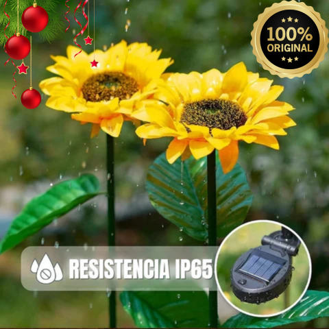 Faro Solar de Girasol contra el agua 🌻💧