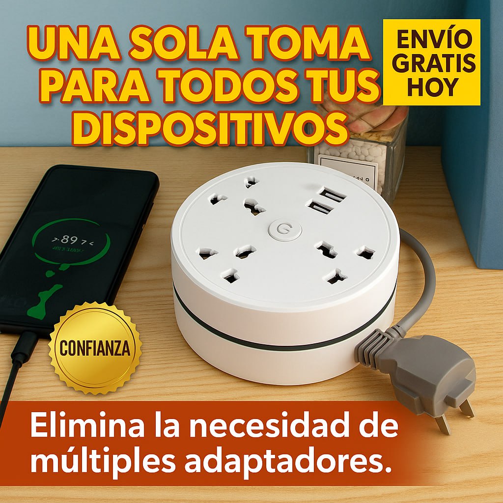Extensión Multicarga Retráctil USB ✅🙌